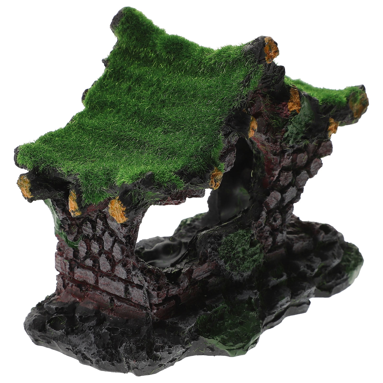 Landscaping Moss Cottage Decor Aquarium Caves Betta Fish Tank ...