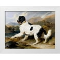 thumbnail image 1 of Landseer, Sir Edwin Henry 32x25 White Modern Wood Framed Museum Art Print Titled - A Newfoundland Dog, 1 of 4