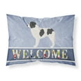 thumbnail image 1 of Landseer Welcome Fabric Standard Pillowcase Blue, 1 of 2