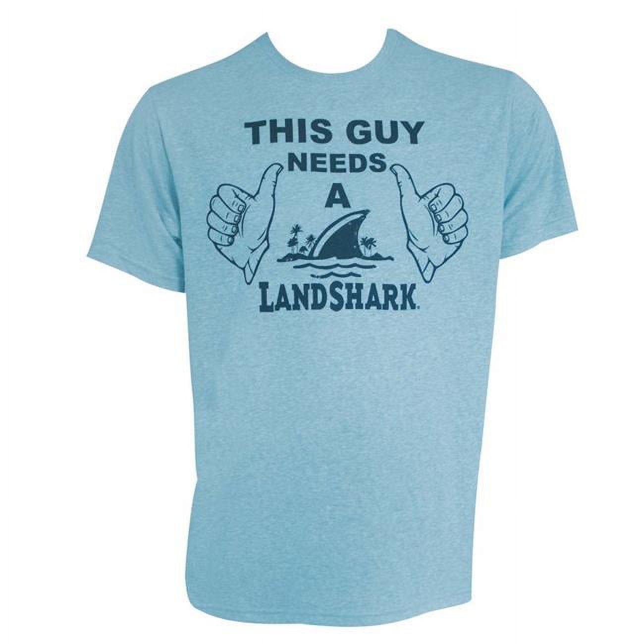 Landshark 44348XL Landshark This Guy Needs A Landshark Tee Shirt, Blue