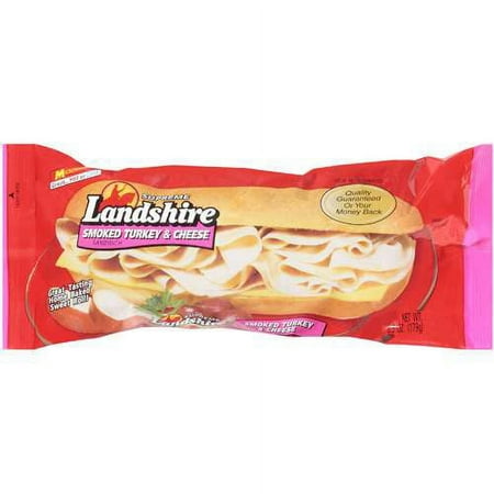 Landshire Supreme: Smoked Turkey & Cheese Sandwich, 6.3 z