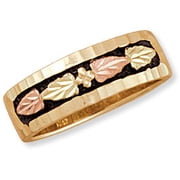 Landstroms 10K Black Hills Gold Antique Womens Wedding Band