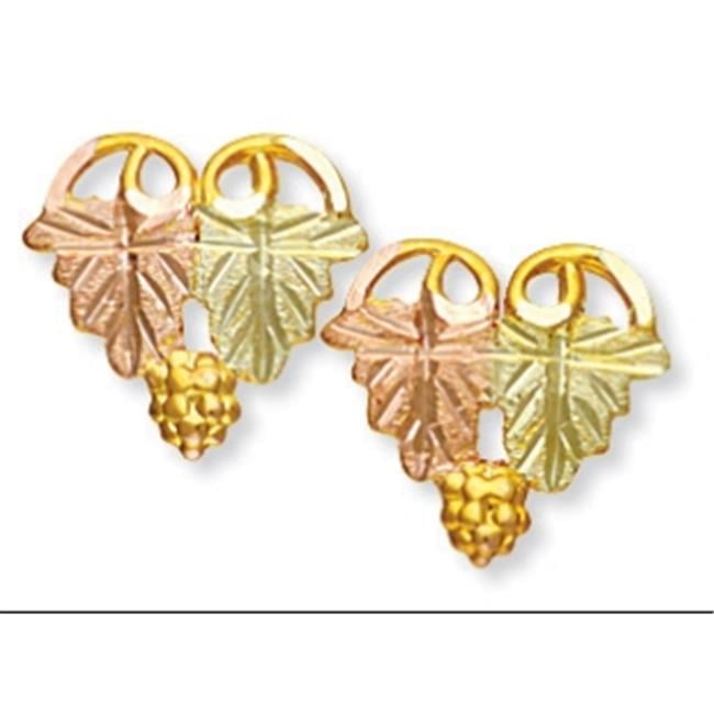 Landstroms Black Hills Gold Post Earrings - 0.5 x 0.49 in.