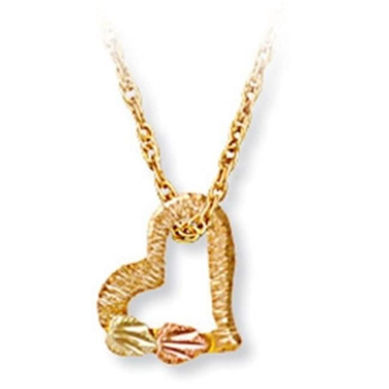 Landstroms GLE379-18 Black Hills Gold Heart Pendant Ghana Ubuy