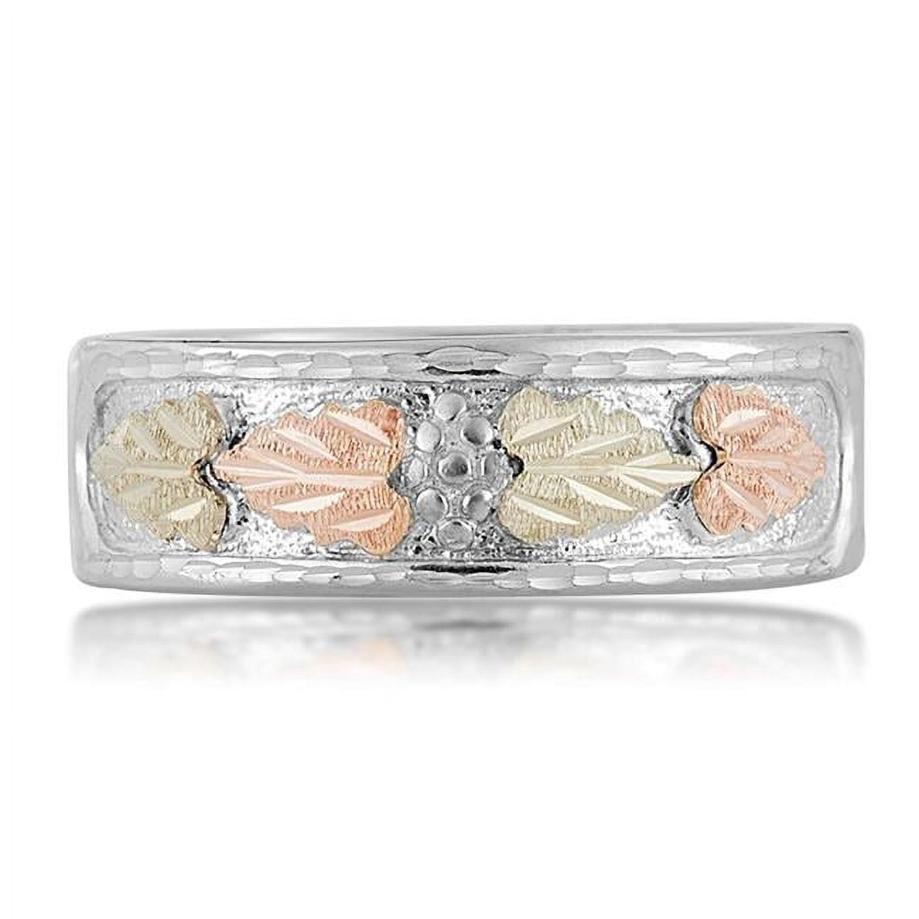 Landstroms MRL02145 120 0.30 in. x 0.93 in. SS Mens Band Ring - 12K