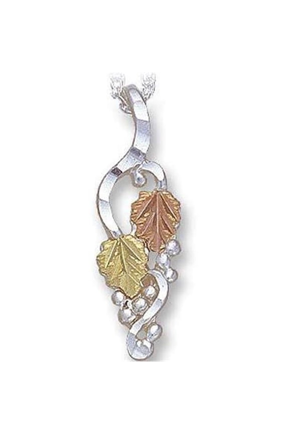 MRLPE629 Black Hills Gold Sterling Silver Pendant - 0.3 x 0.93 in.
