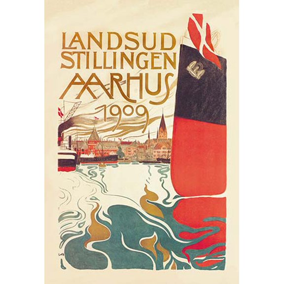Landsud Stillingen Aarhus Fine art canvas print (20" x 30")