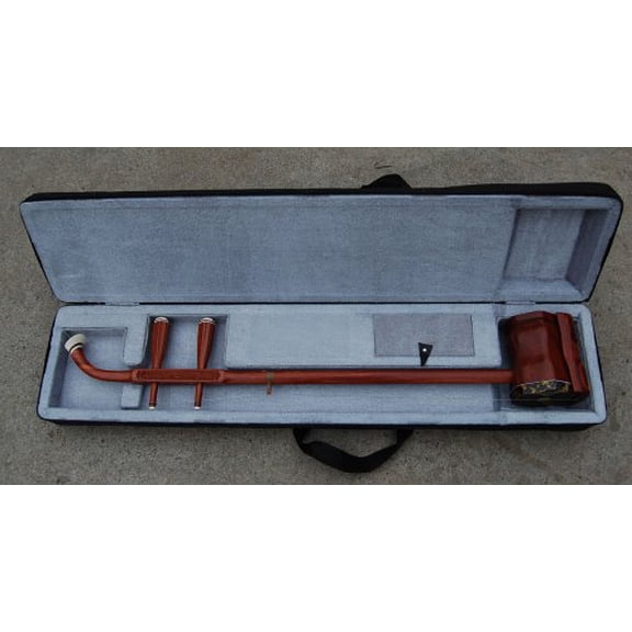 Landtom Rosewood Erhu Chinese 2-string Violin Fiddle Musical Instrument + Free Accessories