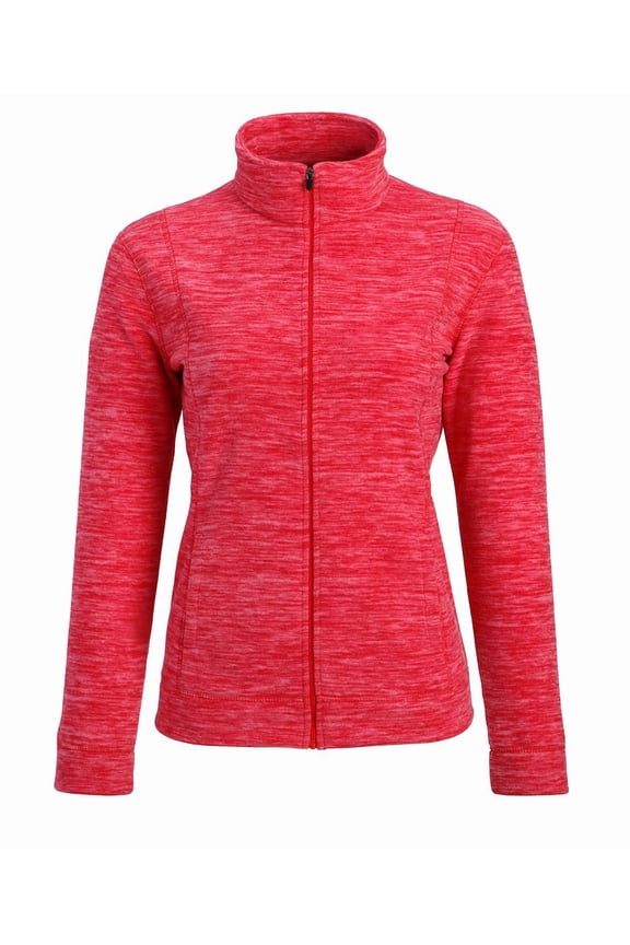 Women's Ladies Marled Fleece Jacket