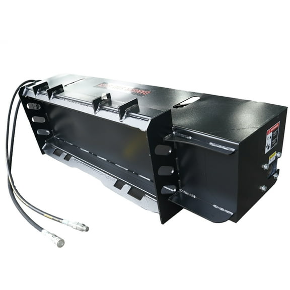 Landy 72" Skid Steer Soil Cultivator & Roto Tiller - 4" Cut Depth, Bi-Directional Rotation - Light Duty Garden Tilling Attachment