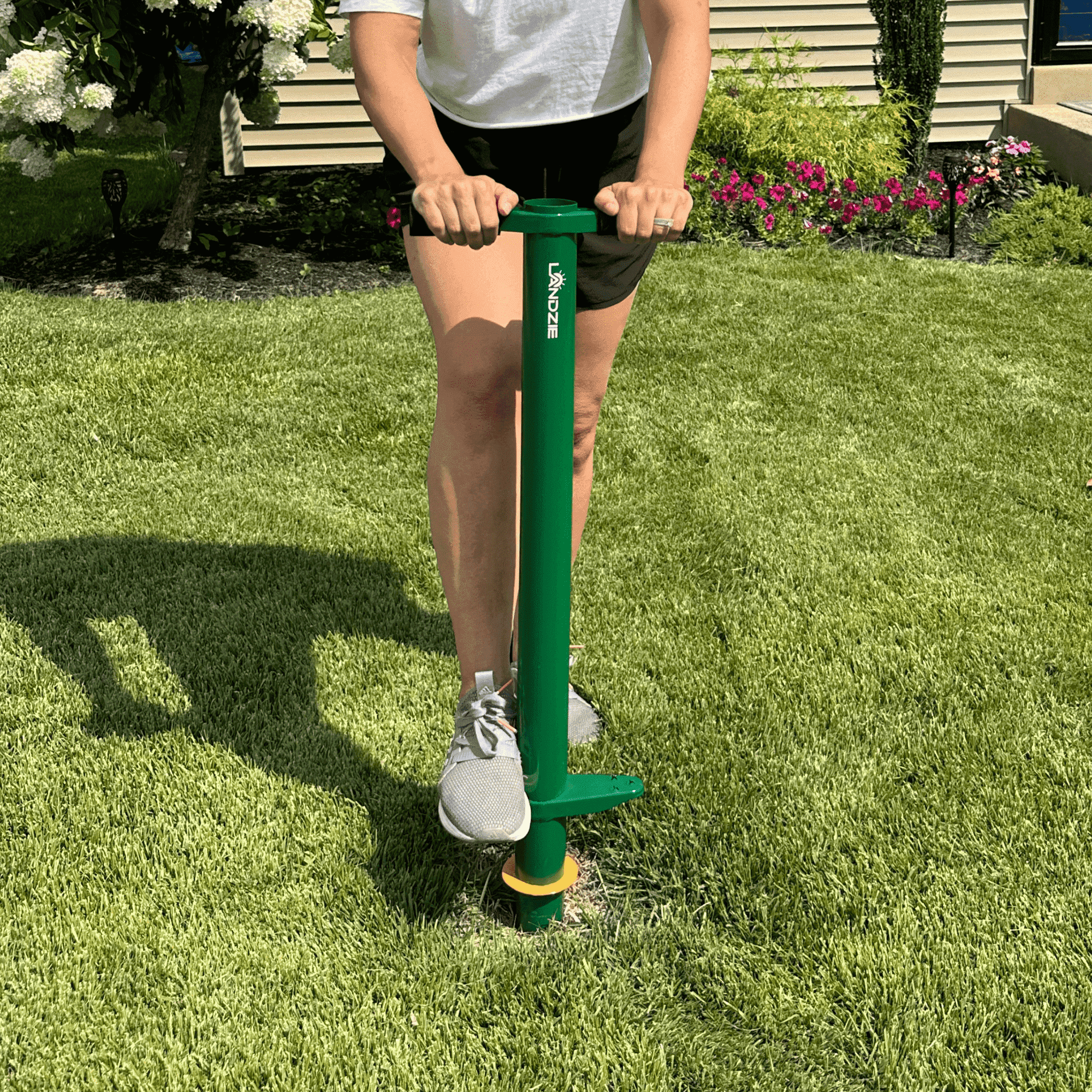 Landzie 5-in-1 Grass Plugger, Bulb Planter, Sod Plug Tool, Heavy-Duty ...