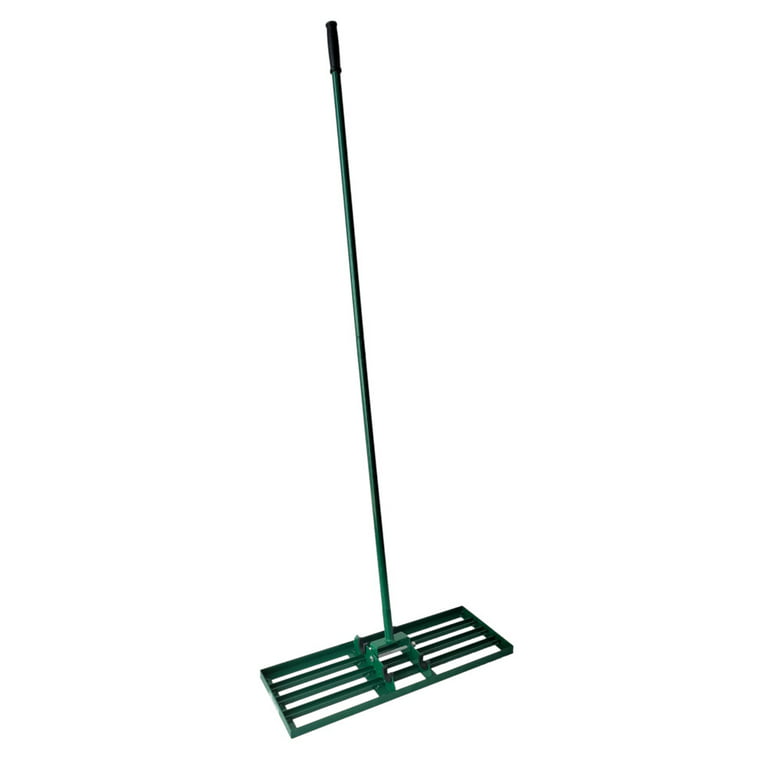 Landzie Lawn Leveling Rake - 24 Inch Wide 72 inch Handle Powder Coated  Yard, Garden, and Lawn Leveling Tool - Professional Lawn Care Landscaping  Tools