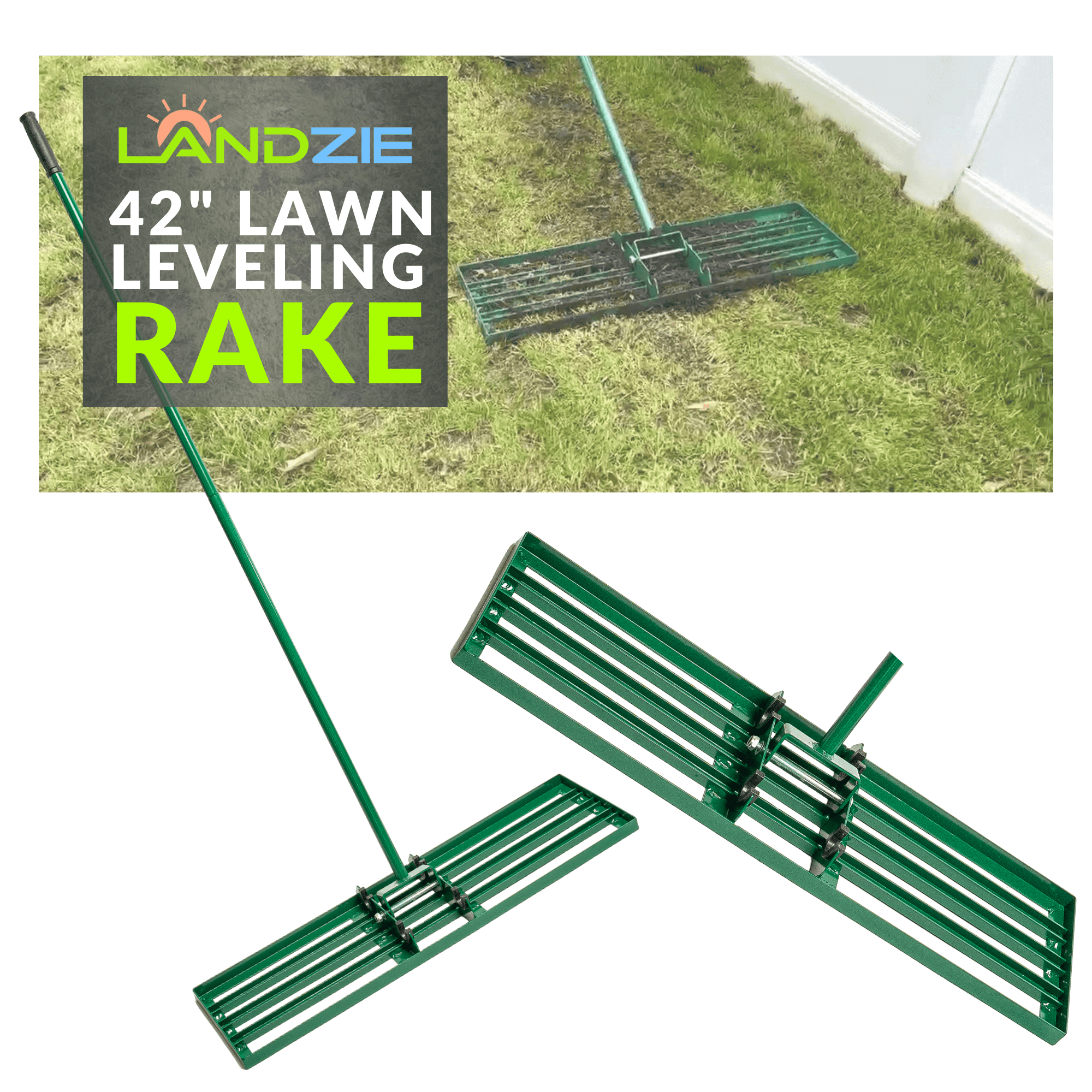 Landzie Lawn Leveling Rake for Landscaping Projects - Walmart Business  Supplies, image size:2000x2000