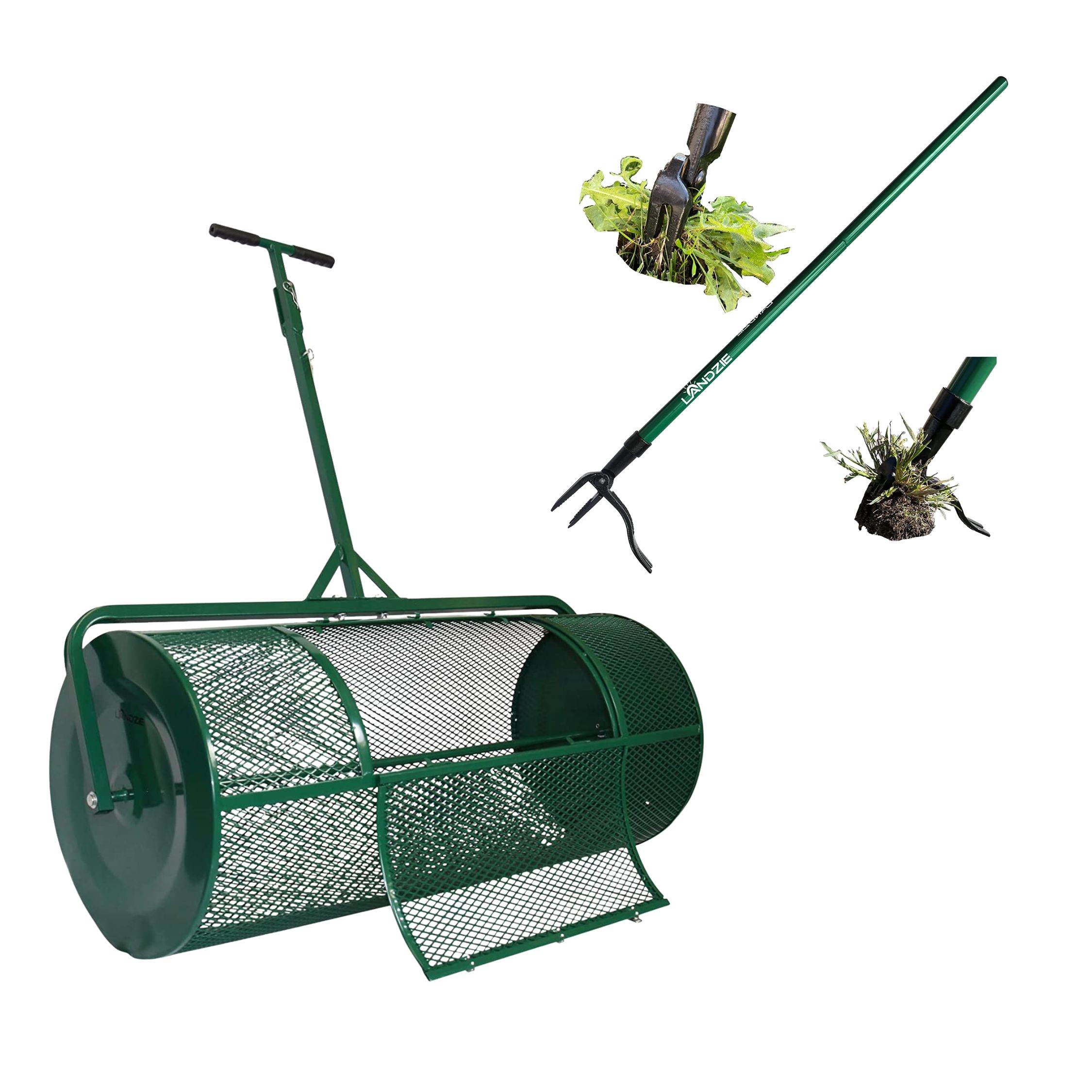 ONECHOI 4Pcs Lawn Care Tool Kit -16"WX24"L Compost And Peat Moss