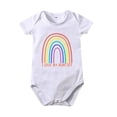 thumbnail image 1 of Landzoo Baby Clothing Toddler Clothes Rainbow Print I LOVE MY ANTIES Baby Playsuit For 0 To 24 Months Baby Cozy Cute Girls Bodysuits, 1 of 3