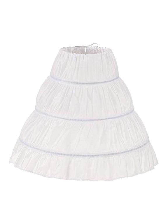 MQLKF Children 3 Hoops Petticoat Girls Petticoats Under 4 14 Years Girls Form Dress Basic Versatile Unique Clothes Dress UP Party