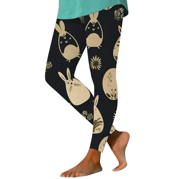 Landzoo Easter Day For Women Print High Waist Yoga Pants For Women's Leggings Tights Compression Yoga Running Fitness Print Leggings Pants For Yoga Running Gym Stretchy Cozy Women's Leggings Pants