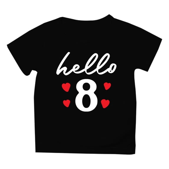Landzoo Infant Boys Back To School T-Shirt Letter Print Short Sleeve Crew Neck Autumn After School Play Boys Tees