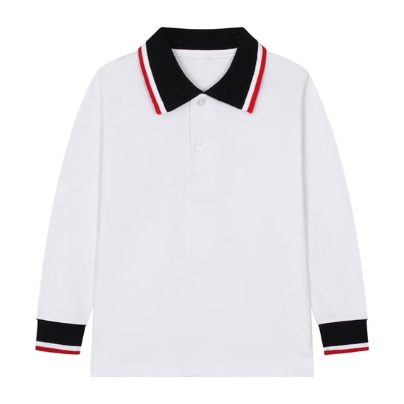 Landzoo Kids Boys Girls Long Sleeve Casual Solid Color Shirt Button Closure Fashion Comfortable & Soft Fabric Soft Leisure Children Sweatshirt