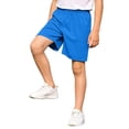 thumbnail image 1 of Landzoo Kids Boys Shorts Solid Color Elastic Waist Basketball Soccer Summer Comfortable Boys Athletic Shorts Size 9-10 Years Blue, 1 of 7
