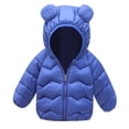 thumbnail image 1 of Landzoo Kids Girls Boys Puffer Jacket, Lightweight Bear Ear Hooded Winter Coat, for Baby Down Outerwear, 1 of 4