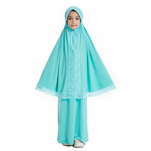 Landzoo Kids Prayer Set For Girls Two Pieces Set Skirt And Scarf Prayer Beautiful Warm Girls Outfits Set