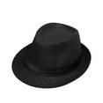 thumbnail image 1 of Landzoo Kids Straw Fedora Hat, Classic Summer Sun Hat for Boys and Girls, Lightweight Breathable Beach Hat, 1 of 3
