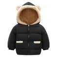 thumbnail image 1 of Landzoo Kids Toddler Baby Unisex Patchwork Spring Winter Cute Coat Hooded Padded Jacket Outwear Clothes Toddlers' Lightweight Hooded Puffer Jacket, 1 of 6