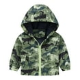 thumbnail image 1 of Landzoo Lightweight Jackets Toddler Boys Girls Cartoon Prints Casual Light Coat Hooded Jacket Windproof Zipper Outwear Skin-Friendly, 1 of 3