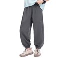 thumbnail image 1 of Landzoo Little Boys Back To School Trousers Solid Color Elastic Waist Fall Casual Boys Active Pants Size 5-6 Years, 1 of 5