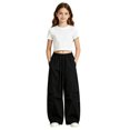 thumbnail image 1 of Landzoo Little Girls Athletic Cargo Pants Wide Leg With Pockets And Drawstring Fall Casual Kid Girls Baggy Trousers, 1 of 6