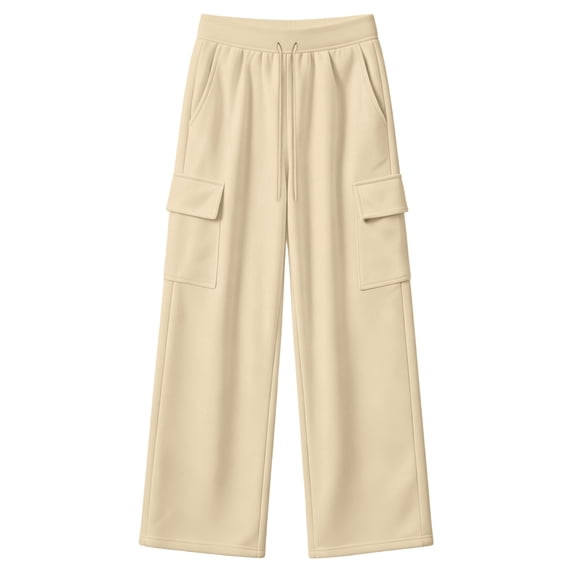 Landzoo Little Girls Outdoor Athletic Pants Straight Leg With Pockets And Drawstring Fall Casual Kid Girls Baggy Trousers
