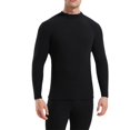 thumbnail image 1 of Landzoo Men Wear Thin Double Woolen Thermal Underwear Under The Base Of Mid Neck Autumn Coat Cozy Loose Men's Tops, 1 of 1