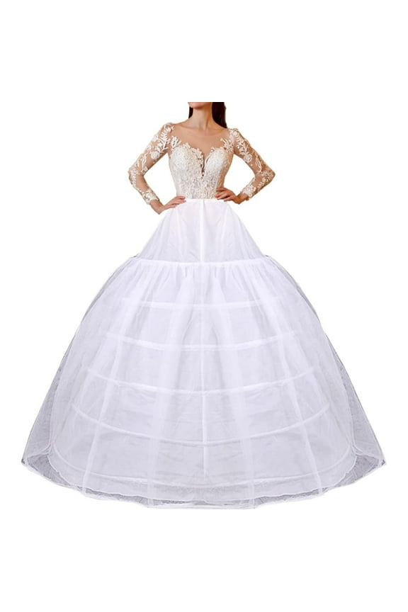 8 Skirt Hoopless Petticoat Underskirt For Bridal Wedding Dresses Beautiful Cozy Women's Dress