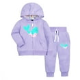 thumbnail image 1 of Landzoo One Baby Boy Clothes Toddler Boys Fall Winter Outfits Dinosaur Print Zipper Hoodie Tops Sweatsuit Pants Set Cute Casual Boy’s Homewaer 2-3 Years, 1 of 2