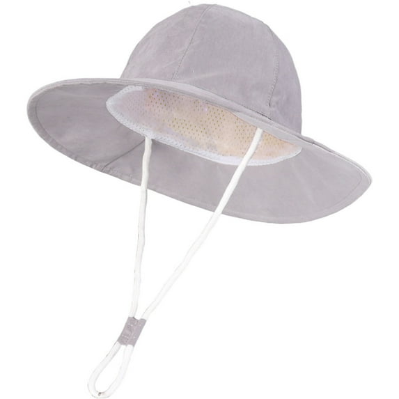 Landzoo One Baby Girl Sun Hat With UPF 50+ Outdoor Adjustable Toddler Beach Hat With Wide Brim Bucket Hats For Kids Cozy Cute Practical 6-12 Months