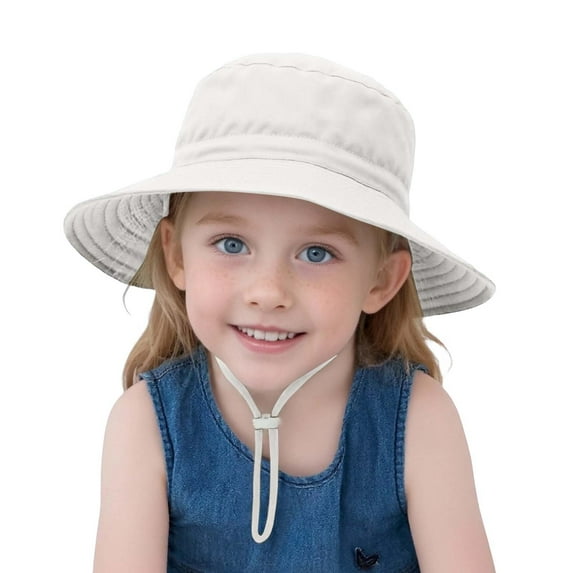 Landzoo One Baby Sun Hat For Boys Girls 0-6 Years Breathable Fisherman Cap Summer Beach Hat For Toddler Kids Lightweight Outdoor Play Cute Breathable Practical 0-8 Months