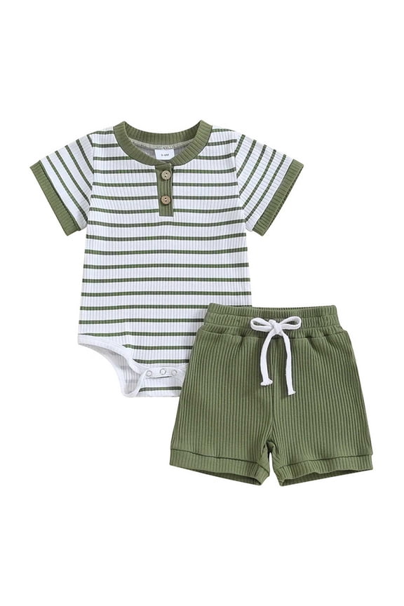 Boy And Girl Baby Summer Jumpsuit Short Sleeve Romper For Toddler 0-1 Year Old Cozy Stylish Boyâs Outfit Set 0-3 Months