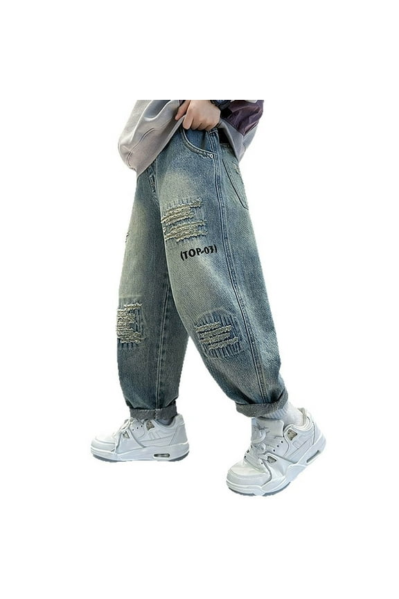 Boys Cargo Trousers Fully Elastic Waist Trousers For Children Regular Fit Age 4 12 Years Breathable Elastic Cozy Boy’s And Girl's Trousers