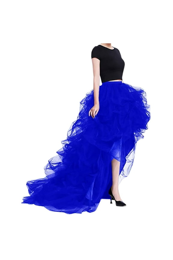 Carnival Women's High Waisted Elastic Casual Mesh Pouffant Skirt Beautiful Stylish Women's Skirt