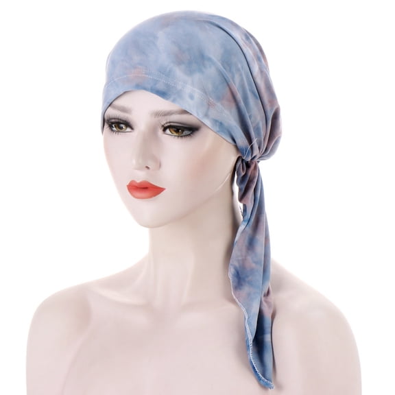 Landzoo One Curved Tail Headband Hat Floral Print Fabric Wrap Boho Hair For Girls Fashionable Headwear Soft Stylish Basic Heardband