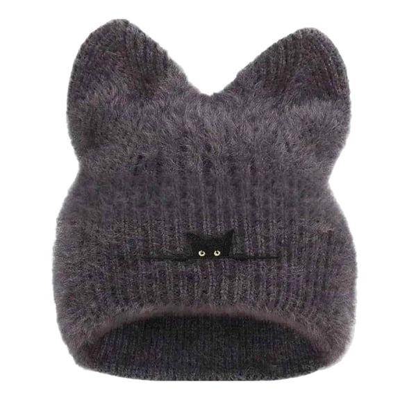 Landzoo One Ear Protecting Knitted Hats Hats Hats Cute Ear Protecting And Warm Headscarves Versatile Autumn And Winter Woolen Hats Cozy Stylish Basic Bomber Hats