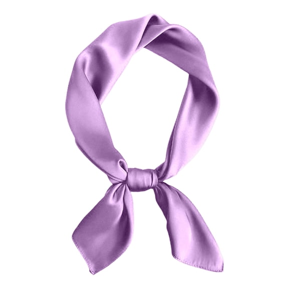 Angala Elegant Solid Color Square Silk Scarf For Versatile Korean Style Minimalist Fashion For And Summer Seasons Soft Stylish Basic Silk Scarves