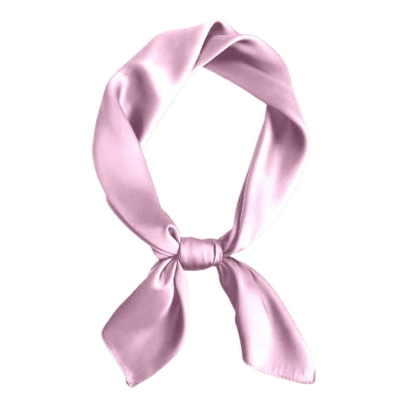 Landzoo One Elegant Solid Color Square Silk Scarf For Versatile Korean Style Minimalist Fashion For And Summer Seasons Soft Stylish Basic Silk Scarves