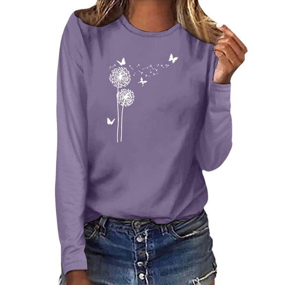 Landzoo One Graphic Print T Shirt Fashion Casual Short Sleeve Tee Soft Comfortable Daily Wear Blouse For Ladies Stylish Beautiful Women's T-Shirts