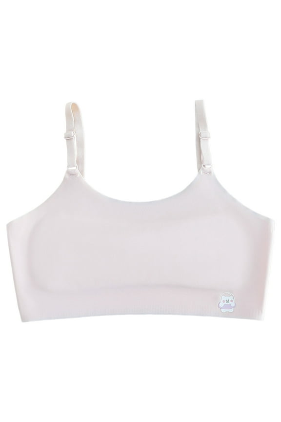 Kids Girls Underwear Bra Vest Children Adjustable Shoulder Strap Underclothes Undies Clothes Cute Practical Breathable One Size