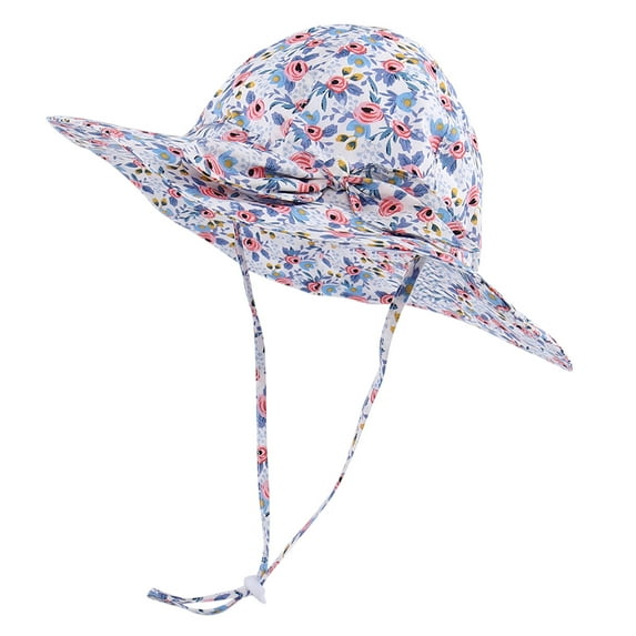 Landzoo One Kids Sun Hat Girls Boys Sunscreen Mesh Bucket Hat Summer Beach Hat Kids Foldable Fishing Hat 1-5Y Cozy Cute Practical One Size