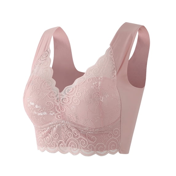 Landzoo One Lace Bra Plus Size Bra Women Underwear Bralette Crop Top Female Bra Large Top Female Push Up Brassiere Laced Bra Cozy Adjustable Underwear
