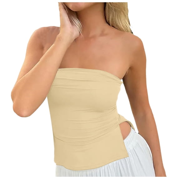 Landzoo One Ladies Strapless Tank Top Cozy Stylish Basic Tube Tops