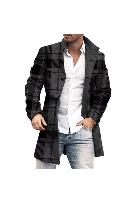 Men Plus Size Winter Coat Lapel Collar Long Sleeve Padded Leather Jacket Vintage Thicken Coat Sheepskin Jacket Cozy Stylish Men's Casual Jackets